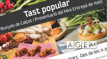 Tast popular - Degustación popular - Buñuelos de calçots - AGEM - Mercabarna