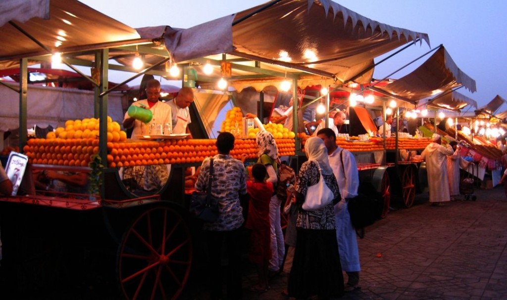 la fruta y verdura en Marruecos