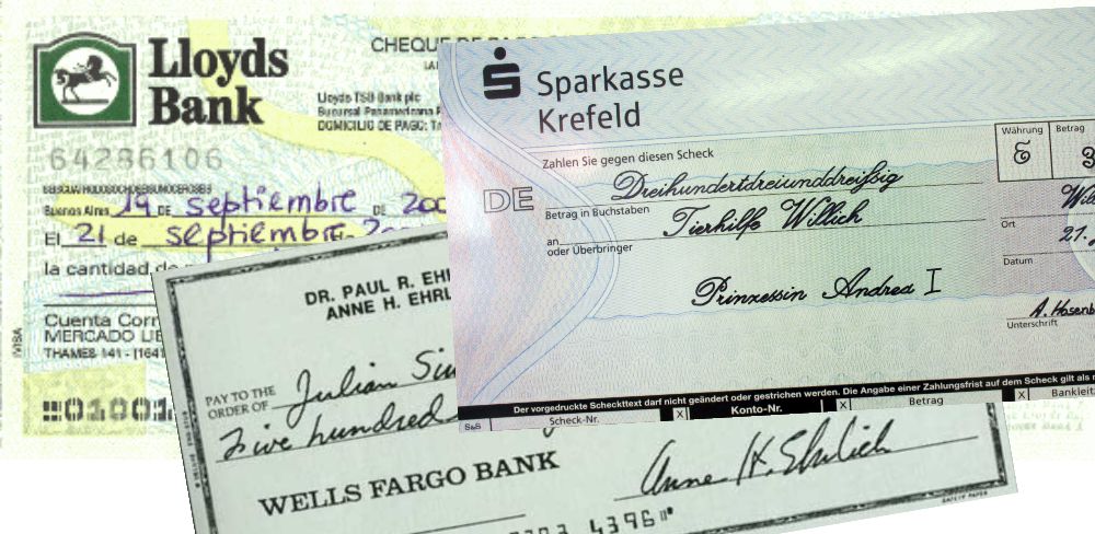 Cheque personal en Comercio Exterior