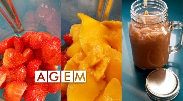 Receta de fresas y mango con chia - AGEM