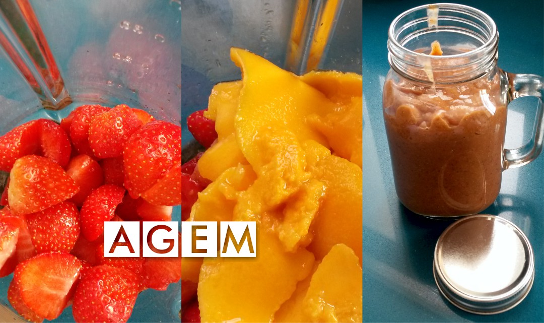 Receta de fresas y mango con chia - AGEM