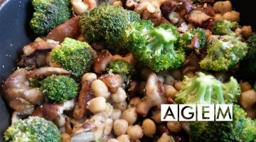 Garbanzos con Setas y Brocoli - AGEM