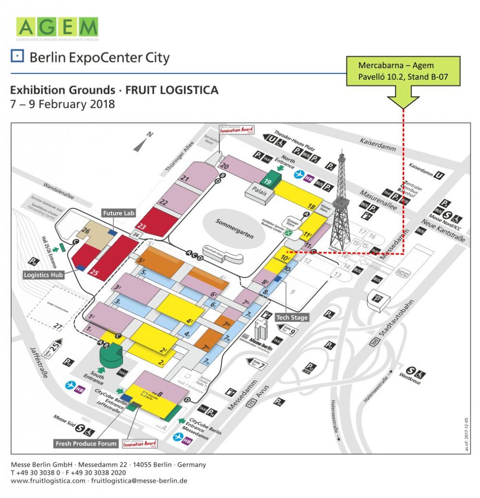 Plano Fruit Logística 2018 - AGEM - Mercabarna