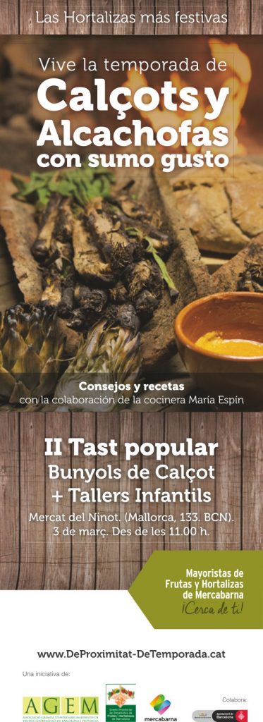 Vive la temporada de calçots y alcachofas con sumo gusto - AGEM - Mercabarna