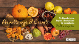 Per molts anys El Carmel - AGEM - Mercabarna - Mayoristas de frutas y hortalizas