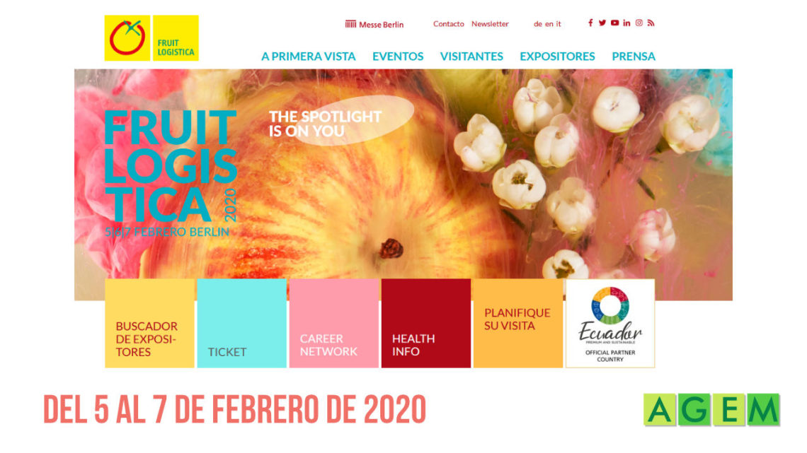 Fruit Logística 2020 - AGEM - Mercabarna - Gremio de Empresarios Mayoristas de Frutas y Hortalizas de Barcelona