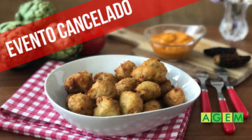 Cata popular de buñuelos de calçots - evento cancelado - AGEM Mercabarna - Mayoristas de frutas y hortalizas - 2020 MARZO