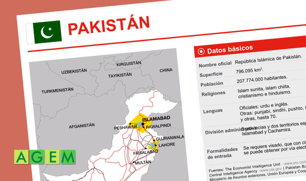 FICHA DE PAIS - PAKISTAN - AGEM - Mercabarna - Mayoristas de frutas y hortalizas de Barcelona y Provincia