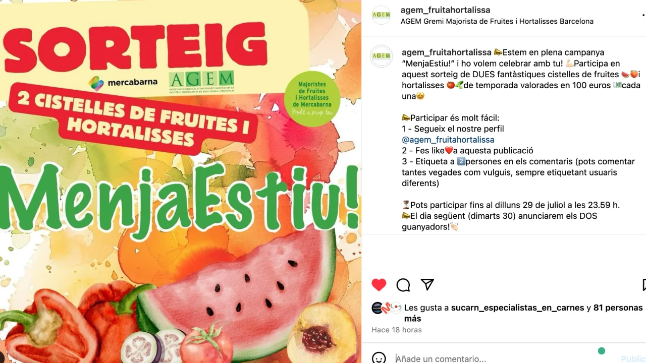 COME VERANO - MENJA ESTIU 2024 Carme Ruscalleda - AGEM - Mayoristas de frutas y hortalizas de Mercabarna
