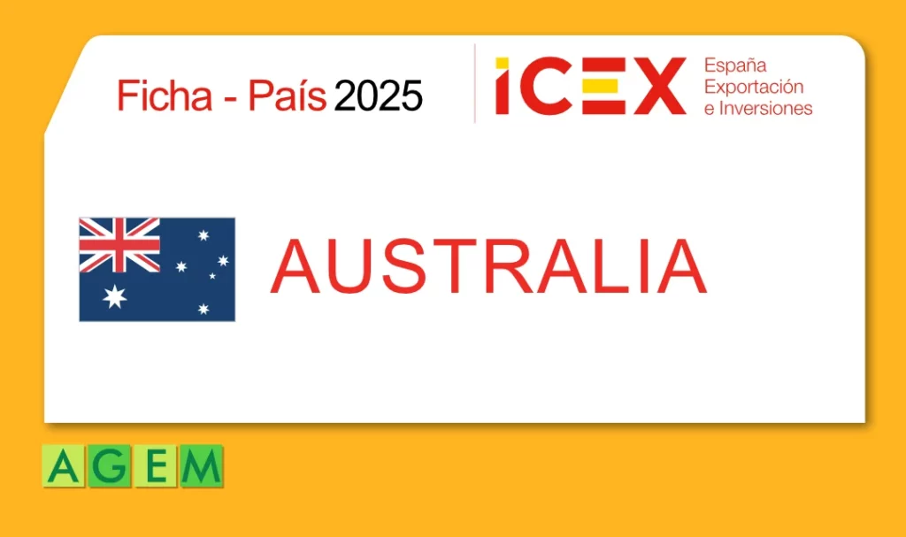 FICHA DE PAÍS: AUSTRALIA 2025 Accede a la Ficha de País, pulsa en el botón correspondiente para descargar la Ficha en formato pdf.